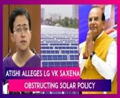 On February 28, Delhi Power Minister Atishi alleged that Lt Governor VK Saxena is stalling the implementation of AAP’s solar policy. Atishi said the Governor is ensuring that the policy does not get notified before the enforcement of the model code of conduct for the Lok Sabha polls. Officials in the LG office, however, said the Delhi government’s claims are misleading as the LG has not stopped the policy, reported PTI. Atishi accused the Lt Governor of being on BJP’s side. She said, “Today, the LG is batting from the side of the BJP and making an effort to secure votes for the BJP, instead of doing his constitutional duty of working in the interest of Delhi people.” Watch the video to know more.&#60;br/&#62;