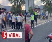 Nine people, including five foreign workers from China, have been nabbed for rioting at a factory near Kota Kinabalu.&#60;br/&#62;&#60;br/&#62;Kota Kinabalu OCPD Asst Comm Mohd Zaidi Abdullah said the nine were nabbed following a report lodged at 10.22pm on Monday (Feb 26).&#60;br/&#62;&#60;br/&#62;Read more at http://tinyurl.com/39sr2rjj &#60;br/&#62;&#60;br/&#62;WATCH MORE: https://thestartv.com/c/news&#60;br/&#62;SUBSCRIBE: https://cutt.ly/TheStar&#60;br/&#62;LIKE: https://fb.com/TheStarOnline