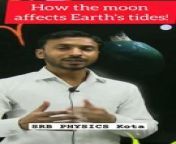 How Our Moon affects Earth&#39;s tides. #tides #earth #ocean #oceanwaves #moon #dailymotion #ytshorts #shorts&#60;br/&#62;&#60;br/&#62;&#60;br/&#62;First You must know that:&#60;br/&#62;Moon and Earth exert a gravitational pull on each other.&#60;br/&#62;&#60;br/&#62;☆Second point , tides are the rise and fall of water level in the ocean&#39;s, seas, likes etc etc.&#60;br/&#62;This is the tide cycle.&#60;br/&#62;&#60;br/&#62;Moon&#39;s gravitational pull generates something called the Tidal Force that causes the oceans to bulge out on both the side closest to the moon and the side farther from it.&#60;br/&#62;&#60;br/&#62;These bulges create high tides.&#60;br/&#62;&#60;br/&#62;The oceans are pulled towards the moon gravity slightly, causing a bulge or high tide on the side of the Earth closest to the Moon.&#60;br/&#62;&#60;br/&#62;The Earth is spinning , so another high tide occurs in the opposite side of the Earth to the Moon.&#60;br/&#62;&#60;br/&#62;These two high tides draw water away from the rest of the oceans, causing two low tides between the high tides.&#60;br/&#62;&#60;br/&#62;&#60;br/&#62;#moonlovers&#60;br/&#62;#moonlight&#60;br/&#62;#digitalart&#60;br/&#62;#luna&#60;br/&#62;#physicslover&#60;br/&#62;#physicsisfun&#60;br/&#62;#watetfall&#60;br/&#62;#tides&#60;br/&#62;#maree&#60;br/&#62;#animazione&#60;br/&#62;#simulation&#60;br/&#62;#skywatchers&#60;br/&#62;#sciencereels&#60;br/&#62;#spacer&#60;br/&#62;#spacerace&#60;br/&#62;#astronomy&#60;br/&#62;#srbphysicskota &#60;br/&#62;#youtube&#60;br/&#62;&#60;br/&#62;&#60;br/&#62;How Our Moon affects Earth&#39;s tides, tides, earth, ocean, oceanwaves, moon, ytshorts, shorts, moonlovers, moonlight, digitalart, luna, physicslover, physicsisfun, watetfall, tides, maree, animazione, simulation, skywatchers, sciencereels, spacer, spacerace, astronomy, srbphysicskota, dailymotion