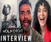 “Moon Knight” stars Oscar Isaac (Marc Spector/Steven Grant/Moon Knight) and May Calamawy (Layla) discuss their Marvel Disney+ series in this interview with CinemaBlend&#39;s Law Sharma. They discuss their favorite memories from the set, handling dissociative identity disorder and more.