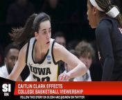 Iowa star Caitlin Clark has dominated headlines and now ratings, as she continues to bring big numbers to women&#39;s college basketball.