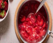 This Strawberry Compote recipe is easy to make, uses ingredients you probably have in your house right now, and is maybe the best way to top vanilla ice cream!