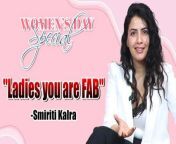 Women&#39;s Day Special: Smiriti Kalra has a Special Message for all the Women out there. Watch Video to know more &#60;br/&#62; &#60;br/&#62;#WomansDay #InternationalWomansDay #SmiritiKalra &#60;br/&#62;~HT.99~ED.134~PR.132~