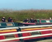 Police descended upon a boat on Wheelton Canal on Thursday to do a welfare check after reports a &#39;severed hand&#39; had been located when, in actual fact, it was a Halloween prop.