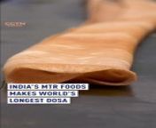 What does it take to get the Guinness World record for the planet’s biggest dosa? 75 chefs and 37.5 meters of pastry materials. &#60;br/&#62;&#60;br/&#62;A dosa is a thin savory pastry resembling a French crepe. &#60;br/&#62;&#60;br/&#62;&#92;
