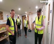 Gavin Williamson MP tries his hand at fire safety door analysis at UK Fire Door Training Centre, Wolverhampton.