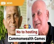 Olympian Karu Selvaratnam and football legend Santokh Singh warn of the potential financial and economic repercussions.&#60;br/&#62;&#60;br/&#62;Read More: &#60;br/&#62;https://www.freemalaysiatoday.com/category/nation/2024/03/15/ex-sporting-greats-against-hosting-2026-commonwealth-games/&#60;br/&#62;&#60;br/&#62;Laporan Lanjut: &#60;br/&#62;https://www.freemalaysiatoday.com/category/bahasa/tempatan/2024/03/15/bekas-jaguh-sukan-tak-setuju-malaysia-anjur-sukan-komanwel-2026/&#60;br/&#62;&#60;br/&#62;Free Malaysia Today is an independent, bi-lingual news portal with a focus on Malaysian current affairs.&#60;br/&#62;&#60;br/&#62;Subscribe to our channel - http://bit.ly/2Qo08ry&#60;br/&#62;------------------------------------------------------------------------------------------------------------------------------------------------------&#60;br/&#62;Check us out at https://www.freemalaysiatoday.com&#60;br/&#62;Follow FMT on Facebook: https://bit.ly/49JJoo5&#60;br/&#62;Follow FMT on Dailymotion: https://bit.ly/2WGITHM&#60;br/&#62;Follow FMT on X: https://bit.ly/48zARSW &#60;br/&#62;Follow FMT on Instagram: https://bit.ly/48Cq76h&#60;br/&#62;Follow FMT on TikTok : https://bit.ly/3uKuQFp&#60;br/&#62;Follow FMT Berita on TikTok: https://bit.ly/48vpnQG &#60;br/&#62;Follow FMT Telegram - https://bit.ly/42VyzMX&#60;br/&#62;Follow FMT LinkedIn - https://bit.ly/42YytEb&#60;br/&#62;Follow FMT Lifestyle on Instagram: https://bit.ly/42WrsUj&#60;br/&#62;Follow FMT on WhatsApp: https://bit.ly/49GMbxW &#60;br/&#62;------------------------------------------------------------------------------------------------------------------------------------------------------&#60;br/&#62;Download FMT News App:&#60;br/&#62;Google Play – http://bit.ly/2YSuV46&#60;br/&#62;App Store – https://apple.co/2HNH7gZ&#60;br/&#62;Huawei AppGallery - https://bit.ly/2D2OpNP&#60;br/&#62;&#60;br/&#62;#FMTNews #KaruSelvaratnam #SantokhSingh #CommonwealthGames