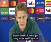 Arsenal captain Martin Odegaard opened up about the up and downs in his career since joining Real Madrid at 17