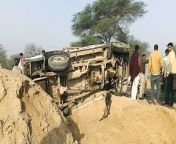 Jeep of devotees coming to Rawatsar to visit, collides with truck, four killed