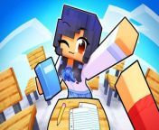 Going to SCHOOL with APHMAU in Minecraft! from minecraft psycho minecraft