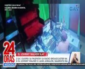 Arestado ang dalawa sa tatlong suspek sa pagpatay sa radio broadcaster na SI DJ Johnny Walker o Juan Jumalon.&#60;br/&#62;&#60;br/&#62;&#60;br/&#62;24 Oras Weekend is GMA Network’s flagship newscast, anchored by Ivan Mayrina and Pia Arcangel. It airs on GMA-7, Saturdays and Sundays at 5:30 PM (PHL Time). For more videos from 24 Oras Weekend, visit http://www.gmanews.tv/24orasweekend.&#60;br/&#62;&#60;br/&#62;#GMAIntegratedNews #KapusoStream&#60;br/&#62;&#60;br/&#62;Breaking news and stories from the Philippines and abroad:&#60;br/&#62;GMA Integrated News Portal: http://www.gmanews.tv&#60;br/&#62;Facebook: http://www.facebook.com/gmanews&#60;br/&#62;TikTok: https://www.tiktok.com/@gmanews&#60;br/&#62;Twitter: http://www.twitter.com/gmanews&#60;br/&#62;Instagram: http://www.instagram.com/gmanews&#60;br/&#62;&#60;br/&#62;GMA Network Kapuso programs on GMA Pinoy TV: https://gmapinoytv.com/subscribe