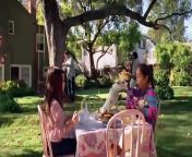 This story opens with 2 girls in a backyard having a tea party while Dad and Mom are racking leaves. A magic door appears in the bottom of the tree and the whole family climbs through to be part of Alice&#39;s tea party. The family magically appears in Walt Disney World dining and spinning on the tea cups.