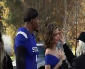 While filming her Buick Super Bowl commercial with NFL star Cam Newton, Miranda Kerr learns how to dab, and the pair talk about what they have in common.