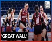 UP&#39;s Baclay breaks own record in blocks&#60;br/&#62;&#60;br/&#62;UP Fighting Maroons rookie Pling Baclay reset her career-high in blocks after tallying nine in a 21-25, 32-30, 17-25, 19-25 loss to the NU Lady Bulldogs in the UAAP Season 86 women&#39;s volleyball tournament at the Smart Araneta Coliseum on Wednesday, March 20, 2024. Baclay, whose previous best was seven against the UE Lady Warriors last Sunday, made her career block game exactly five years after Maddie Madayag posted the league record of 11 in Ateneo&#39;s 19-25, 22-25, 27-25, 25-22, 15-11 win over UST.&#60;br/&#62;&#60;br/&#62;Video by Niel Victor Masoy&#60;br/&#62;&#60;br/&#62;Subscribe to The Manila Times Channel - https://tmt.ph/YTSubscribe&#60;br/&#62; &#60;br/&#62;Visit our website at https://www.manilatimes.net&#60;br/&#62; &#60;br/&#62; &#60;br/&#62;Follow us: &#60;br/&#62;Facebook - https://tmt.ph/facebook&#60;br/&#62; &#60;br/&#62;Instagram - https://tmt.ph/instagram&#60;br/&#62; &#60;br/&#62;Twitter - https://tmt.ph/twitter&#60;br/&#62; &#60;br/&#62;DailyMotion - https://tmt.ph/dailymotion&#60;br/&#62; &#60;br/&#62; &#60;br/&#62;Subscribe to our Digital Edition - https://tmt.ph/digital&#60;br/&#62; &#60;br/&#62; &#60;br/&#62;Check out our Podcasts: &#60;br/&#62;Spotify - https://tmt.ph/spotify&#60;br/&#62; &#60;br/&#62;Apple Podcasts - https://tmt.ph/applepodcasts&#60;br/&#62; &#60;br/&#62;Amazon Music - https://tmt.ph/amazonmusic&#60;br/&#62; &#60;br/&#62;Deezer: https://tmt.ph/deezer&#60;br/&#62;&#60;br/&#62;Tune In: https://tmt.ph/tunein&#60;br/&#62;&#60;br/&#62;#themanilatimes &#60;br/&#62;#philippines&#60;br/&#62;#volleyball &#60;br/&#62;#sports&#60;br/&#62;