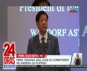 Balik-bansa na si Pangulong Bongbong Marcos matapos ang trilateral meeting sa mga leader ng Amerika at Japan.&#60;br/&#62;&#60;br/&#62;&#60;br/&#62;24 Oras Weekend is GMA Network’s flagship newscast, anchored by Ivan Mayrina and Pia Arcangel. It airs on GMA-7, Saturdays and Sundays at 5:30 PM (PHL Time). For more videos from 24 Oras Weekend, visit http://www.gmanews.tv/24orasweekend.&#60;br/&#62;&#60;br/&#62;#GMAIntegratedNews #KapusoStream&#60;br/&#62;&#60;br/&#62;Breaking news and stories from the Philippines and abroad:&#60;br/&#62;GMA Integrated News Portal: http://www.gmanews.tv&#60;br/&#62;Facebook: http://www.facebook.com/gmanews&#60;br/&#62;TikTok: https://www.tiktok.com/@gmanews&#60;br/&#62;Twitter: http://www.twitter.com/gmanews&#60;br/&#62;Instagram: http://www.instagram.com/gmanews&#60;br/&#62;&#60;br/&#62;GMA Network Kapuso programs on GMA Pinoy TV: https://gmapinoytv.com/subscribe