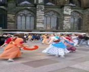 Beautiful women dancing in front of the cathedral in Cologne from katpisekistani beautiful