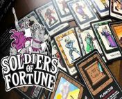 ☕If you want to support the channel: https://ko-fi.com/rollthedices&#60;br/&#62;❤️‍ To support the project: https://www.kickstarter.com/projects/jordandeanbaker/soldiers-of-fortune/description&#60;br/&#62;⭐ Website: https://soldiers-of-fortune.win&#60;br/&#62;&#60;br/&#62; 3-8 players&#60;br/&#62; Ages 14+&#60;br/&#62;⌛30-60 minutes&#60;br/&#62;&#60;br/&#62;In Soldiers of Fortune, players compete to build the largest Army. On your turn, make Platoons with cards from your hand or attempt to steal Platoons from your opponents. Once per turn you may play powerful Tactic cards to swing the game in your favor. Well-timed Tactics can give you a strategic advantage, but be careful! Some Tactic cards are a dangerous game of risk vs. reward.&#60;br/&#62;&#60;br/&#62;A Platoon consists of a pair of two matching Troops OR a Wild card paired with any other Troop card. You may make a Platoon using two cards from your hand or by using one card from your hand and a matching card from the top of the discard pile.&#60;br/&#62;&#60;br/&#62;You may attempt to steal an opponent&#39;s top Platoon by playing a matching Troop from your hand or from the top of the discard pile. Platoons will grow over time as players attack and defend. The bigger the Platoon, the more tempting the target!&#60;br/&#62;&#60;br/&#62;Tactic cards have the power to completely change the game by giving you the ability to draw extra cards, take additional actions, steal from opponents, search discard piles, trade hands, block opponents, steal Platoons, rearrange Troops, and more. Play Tactics wisely to build the largest Army and outmaneuver your opponents!&#60;br/&#62;&#60;br/&#62;Playing a Turn: &#60;br/&#62;On your turn you Must perform one Action and you May play one Tactic. It does not matter if your Action or Tactic comes first. &#60;br/&#62;&#60;br/&#62;Actions &#60;br/&#62;You MUST perform one of the following Actions: &#60;br/&#62;&#60;br/&#62;* Make a Platoon from the Troops in your hand. &#60;br/&#62;A Platoon consists of a pair of two matching Troops OR a Wild card paired with any other Troop card. &#60;br/&#62;* Make a Platoon using the discard pile. &#60;br/&#62;If the top card of the discard pile matches a Troop card in your hand, you may use it to make and play a Platoon.&#60;br/&#62;* Attack an Opponent &#60;br/&#62;Play a card that matches an Opponent’s top platoon in an attempt to steal the platoon away from them.&#60;br/&#62;* Discard and Draw cards. &#60;br/&#62;Discard one or two cards from your hand. Draw the same number of cards that you just discarded.&#60;br/&#62;&#60;br/&#62;Ending the Game: &#60;br/&#62;When the draw decks are depleted, play continues until everyone has played all of the remaining cards in their hand. As always, you MUST perform an Action. If you are unable to do anything else, you must perform the Discard Action. &#60;br/&#62;&#60;br/&#62;Scoring: &#60;br/&#62;Your Army’s power is determined by adding up the numbers in the top left of each of your cards. The player with the most powerful Army (highest total points) wins.