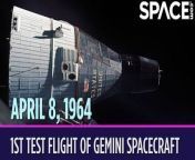 On April 8, 1964, NASA launched the first uncrewed test flight of the new Gemini spacecraft. &#60;br/&#62;&#60;br/&#62;This was the very first mission of Project Gemini, which would later send crews of two into orbit. NASA flew a total of 12 Gemini missions, 10 of which had crews on board. For this first mission, NASA was testing the structural integrity of the crew capsule and the rocket. The launch vehicle was a modified version of the U.S. Air Force&#39;s intercontinental ballistic missile Titan II. Known as the Titan II GLV, this rocket had never flown before. No major malfunctions occurred during the flight. The rocket actually overperformed and put the spacecraft into a slightly higher orbit than NASA had planned.
