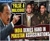 The Ministry of External Affairs refutes allegations of India&#39;s involvement in targeted killings in Pakistan following the 2019 Pulwama attack. Join us as we delve into the details of this denial and the escalating tensions between the two neighboring nations. &#60;br/&#62; &#60;br/&#62;#IndiaPakistan #IndiaPakistanRelations #IndiaPakistanTensions #IndiaPakistanConflict #PakistanAssassination #PakistanNews #KargilWar #TheGuardian #PulwamaAttack #Oneindia&#60;br/&#62;~PR.274~ED.101~HT.99~