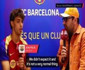 Barcelona forward Joao Felix said the team were shocked by Xavi&#39;s exit decision and want him to stay in charge