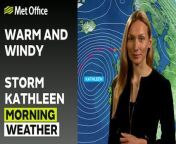 Windy but warm weekend, as Storm Kathleen appraching from the southwest bringing unseasonably strong winds – This is the Met Office UK Weather forecast for the morning of 06/05/24. Bringing you today’s weather forecast is Annie Shuttleworth.&#60;br/&#62;