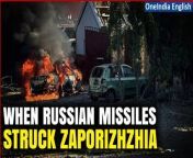Russia fired five missiles at Zaporizhzhia, Ukraine, killing four and injuring 20, damaging homes and industrial sites. Journalists covering the aftermath were among the wounded. Amidst chaos, reporters administered first aid before emergency responders arrived. Ukraine&#39;s air force issued a ballistic missile alert, while Kharkiv faced intense air attacks. &#60;br/&#62; &#60;br/&#62;#Russia #Ukraine #Zaporizhizhia #Ukrainewar #Ukraineairforce #Russianmissiles #Russiattack #Worldnews #Oneindia #Oneindianews &#60;br/&#62;~ED.102~