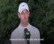 Rory McIlroy bemoaned the woeful pace of play after seeing his bid for a career grand slam blown off course on day two of the Masters.McIlroy’s birdie-free second round of 77 took an incredible six hours and two minutes to complete alongside Xander Schauffele and Scottie Scheffler, the world number one’s 72 giving him a share of the halfway lead with Max Homa and Bryson DeChambeau on six under par.SOURCE: PA