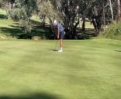Lucas Herbert eagle putt on the par-four second hole at 2024 Axedale Pro-Am from titan pro