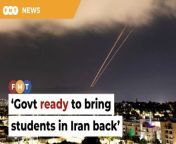 The prime minister says the Cabinet will discuss the matter this evening, following an Israeli attack on the Isfahan region.&#60;br/&#62;&#60;br/&#62;Read More: &#60;br/&#62;https://www.freemalaysiatoday.com/category/nation/2024/04/19/putrajaya-to-bring-home-students-in-iran-if-situation-worsens/&#60;br/&#62;&#60;br/&#62;Free Malaysia Today is an independent, bi-lingual news portal with a focus on Malaysian current affairs.&#60;br/&#62;&#60;br/&#62;Subscribe to our channel - http://bit.ly/2Qo08ry&#60;br/&#62;------------------------------------------------------------------------------------------------------------------------------------------------------&#60;br/&#62;Check us out at https://www.freemalaysiatoday.com&#60;br/&#62;Follow FMT on Facebook: https://bit.ly/49JJoo5&#60;br/&#62;Follow FMT on Dailymotion: https://bit.ly/2WGITHM&#60;br/&#62;Follow FMT on X: https://bit.ly/48zARSW &#60;br/&#62;Follow FMT on Instagram: https://bit.ly/48Cq76h&#60;br/&#62;Follow FMT on TikTok : https://bit.ly/3uKuQFp&#60;br/&#62;Follow FMT Berita on TikTok: https://bit.ly/48vpnQG &#60;br/&#62;Follow FMT Telegram - https://bit.ly/42VyzMX&#60;br/&#62;Follow FMT LinkedIn - https://bit.ly/42YytEb&#60;br/&#62;Follow FMT Lifestyle on Instagram: https://bit.ly/42WrsUj&#60;br/&#62;Follow FMT on WhatsApp: https://bit.ly/49GMbxW &#60;br/&#62;------------------------------------------------------------------------------------------------------------------------------------------------------&#60;br/&#62;Download FMT News App:&#60;br/&#62;Google Play – http://bit.ly/2YSuV46&#60;br/&#62;App Store – https://apple.co/2HNH7gZ&#60;br/&#62;Huawei AppGallery - https://bit.ly/2D2OpNP&#60;br/&#62;&#60;br/&#62;#FMTNews #AnwarIbrahim #Iran #Putrajaya