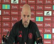 Manchester United boss Erik Ten Hag said they want to be winning trophies every season and that the FA Cup semi-final against Coventry is a big opportunity for his side&#60;br/&#62;Carrington, Manchester, UK