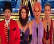 AI judges performed The Greatest Showman in a bizarre Britain&#39;s Got Talent audition.Source: Britain’s Got Talent, ITV