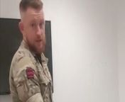 In a side-splitting video shared by Bobbie, we witness her partner, Scott, embarking on a mission of epic proportions: squeezing back into his military uniform after a three-month hiatus due to a broken foot. &#60;br/&#62;&#60;br/&#62;As Scott valiantly attempts to wrangle his way into his uniform, every inch of fabric seems to protest against the newfound pounds that have stealthily accumulated during his downtime.&#60;br/&#62;&#60;br/&#62;His determination is palpable, but so is the sheer absurdity of the situation. Bobbie can&#39;t contain her laughter as she watches Scott&#39;s valiant struggle, and even he can&#39;t help but make light of the odd state of affairs. &#60;br/&#62;Location: Bolton, Manchester, England &#60;br/&#62;WooGlobe Ref : WGA197617&#60;br/&#62;For licensing and to use this video, please email licensing@wooglobe.com