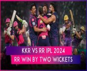 Rajasthan Royals defeated Kolkata Knight Riders by two wickets to secure their sixth win of the IPL 2024. Chasing 224 runs, RR went past the target in the last ball of their innings.&#60;br/&#62;