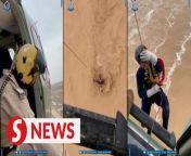 Footage released by the Royal Oman Police on Tuesday (April 16), showed police aviation airlifting people and taking them to safety from gushing floodwater.&#60;br/&#62;&#60;br/&#62;WATCH MORE: https://thestartv.com/c/news&#60;br/&#62;SUBSCRIBE: https://cutt.ly/TheStar&#60;br/&#62;LIKE: https://fb.com/TheStarOnline