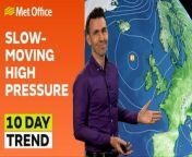 This is the Met Office UK Weather forecast for the next 10 days 17/04/2024.&#60;br/&#62; &#60;br/&#62;High pressure will begin to dominate the weather across the UK from this weekend. It will be much less wet than it&#39;s been during April so far but it won&#39;t be entirely dry. Bringing you this weekend’s weather forecast is Aidan McGivern.