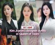 Korean actress Kim Ji-won is living the luxurious lifestyle of her character, Hong Hae-in, from the popular TV series &#39;Queen of Tears.&#39; Being a wealthy businesswoman, Hong Hae-in is often seen in the latest designer wear, power suits, and diamond jewelry. Check out some of her stunning designer pieces in this video.
