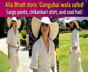 This summer, Alia Bhatt flaunted a chic and comfortable all-white ensemble featuring a stylish chikankari shirt paired with cargo pants. It&#39;s a fashionable hack to stay cool and trendy while beating the heat this season.&#60;br/&#62;&#60;br/&#62;#aliabhatt #gangubaikathiawadi #white #highfashion #bollywood #diva #trending #viralvideo #entertainmentnews
