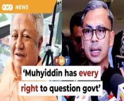 The former law minister slams government spokesman Fahmi Fadzil for saying that the ex-PM has no moral standing to speak on the matter.&#60;br/&#62;&#60;br/&#62;Read More: https://www.freemalaysiatoday.com/category/nation/2024/04/22/muhyiddin-has-every-right-to-question-govt-on-supplementary-order-says-zaid/&#60;br/&#62;&#60;br/&#62;Laporan Lanjut: https://www.freemalaysiatoday.com/category/bahasa/tempatan/2024/04/22/muhyiddin-ada-semua-hak-persoal-kerajaan-berkait-perintah-tambahan-kata-zaid/&#60;br/&#62;&#60;br/&#62;Free Malaysia Today is an independent, bi-lingual news portal with a focus on Malaysian current affairs.&#60;br/&#62;&#60;br/&#62;Subscribe to our channel - http://bit.ly/2Qo08ry&#60;br/&#62;------------------------------------------------------------------------------------------------------------------------------------------------------&#60;br/&#62;Check us out at https://www.freemalaysiatoday.com&#60;br/&#62;Follow FMT on Facebook: https://bit.ly/49JJoo5&#60;br/&#62;Follow FMT on Dailymotion: https://bit.ly/2WGITHM&#60;br/&#62;Follow FMT on X: https://bit.ly/48zARSW &#60;br/&#62;Follow FMT on Instagram: https://bit.ly/48Cq76h&#60;br/&#62;Follow FMT on TikTok : https://bit.ly/3uKuQFp&#60;br/&#62;Follow FMT Berita on TikTok: https://bit.ly/48vpnQG &#60;br/&#62;Follow FMT Telegram - https://bit.ly/42VyzMX&#60;br/&#62;Follow FMT LinkedIn - https://bit.ly/42YytEb&#60;br/&#62;Follow FMT Lifestyle on Instagram: https://bit.ly/42WrsUj&#60;br/&#62;Follow FMT on WhatsApp: https://bit.ly/49GMbxW &#60;br/&#62;------------------------------------------------------------------------------------------------------------------------------------------------------&#60;br/&#62;Download FMT News App:&#60;br/&#62;Google Play – http://bit.ly/2YSuV46&#60;br/&#62;App Store – https://apple.co/2HNH7gZ&#60;br/&#62;Huawei AppGallery - https://bit.ly/2D2OpNP&#60;br/&#62;&#60;br/&#62;#FMTNews #MuhyiddinYassin #SupplementaryOrder #ZaidIbrahim #FahmiFadzil