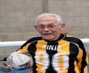 Credit: SWNS &#60;br/&#62;&#60;br/&#62;Britain&#39;s oldest striker is still banging in the goals for his local football team three times a week - at the grand age of 90.&#60;br/&#62;&#60;br/&#62;Sprightly Mike Fisher - nicknamed Ninja by teammates - is still averaging a hattrick every game following a footballing career which began 75 years ago in 1949. &#60;br/&#62;&#60;br/&#62;The former RAF veteran turns out every Tuesday, Wednesday and Thursday for two local walking football teams after he started playing for them aged 82. &#60;br/&#62;&#60;br/&#62;Previously to that, granddad-of-two Mike, of Bloxwich, West Mids., played up until his 40s before taking a break from the beautiful game.&#60;br/&#62;&#60;br/&#62;After falling back in love with the sport in his 80s he now regularly appears for Old Corinthians, who play at non-league Rushall Olympic&#39;s ground in Walsall.