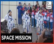 China holds astronaut farewell ceremony ahead of Shenzhou-18 launch&#60;br/&#62;&#60;br/&#62;A farewell ceremony is held ahead of the launch of China&#39;s Shenzhou-18 mission, crewed by three astronauts headed to its Tiangong space station from the Jiuquan Satellite Launch Center in northwest China. The mission is led by Ye Guangfu, a fighter pilot and astronaut who was previously part of the Shenzhou-13 crew in 2021. He is joined byLi Cong and Li Guangsu, who are heading into space for the first time.&#60;br/&#62;&#60;br/&#62;Video by AFP&#60;br/&#62;&#60;br/&#62;Subscribe to The Manila Times Channel - https://tmt.ph/YTSubscribe &#60;br/&#62;&#60;br/&#62;Visit our website at https://www.manilatimes.net &#60;br/&#62;&#60;br/&#62;Follow us: &#60;br/&#62;Facebook - https://tmt.ph/facebook &#60;br/&#62;Instagram - https://tmt.ph/instagram &#60;br/&#62;Twitter - https://tmt.ph/twitter &#60;br/&#62;DailyMotion - https://tmt.ph/dailymotion &#60;br/&#62;&#60;br/&#62;Subscribe to our Digital Edition - https://tmt.ph/digital &#60;br/&#62;&#60;br/&#62;Check out our Podcasts: &#60;br/&#62;Spotify - https://tmt.ph/spotify &#60;br/&#62;Apple Podcasts - https://tmt.ph/applepodcasts &#60;br/&#62;Amazon Music - https://tmt.ph/amazonmusic &#60;br/&#62;Deezer: https://tmt.ph/deezer &#60;br/&#62;Tune In: https://tmt.ph/tunein&#60;br/&#62;&#60;br/&#62;#TheManilaTimes&#60;br/&#62;#tmtnews&#60;br/&#62;#china &#60;br/&#62;#shenzhou18 &#60;br/&#62;#tiangongspacestation