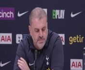 Tottenham boss Ange Postecoglu hailed the impact Mikel Arteta has had on Arsenal, saying they have a clear plan ahead of the North London Derby between the two fierce rivals&#60;br/&#62;Tottenham training ground, London, UK