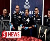 A drug syndicate was busted with the seizure of RM1.76mil worth of drugs at KLIA2.&#60;br/&#62;&#60;br/&#62;A 29-year-old local man and a 43-year-old Indonesian man were also detained as they were attempting to board a flight to Sibu, Sarawak.&#60;br/&#62;&#60;br/&#62;Selangor deputy police chief Deputy Comm Datuk S. Sasikala Devi said police detained the suspects at about 4am on April 22 at KLIA2 after finding drugs in their luggage and sling bag.&#60;br/&#62;&#60;br/&#62;Read more at https://shorturl.at/bgvMP&#60;br/&#62;&#60;br/&#62;WATCH MORE: https://thestartv.com/c/news&#60;br/&#62;SUBSCRIBE: https://cutt.ly/TheStar&#60;br/&#62;LIKE: https://fb.com/TheStarOnline