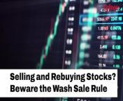 When you’re selling and rebuying stocks, it’s important to understand the wash sale rule and avoid having losses disallowed by the IRS.
