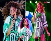 In the clip, Sunidhi Chauhan looked visibly scared as the bottle hit her hand and landed near her. She looked several times at it before continuing to perform. Watch Out &#60;br/&#62; &#60;br/&#62;#SunidhiChauhan #ViralVideo #LiveConcert &#60;br/&#62;~HT.99~PR.128~