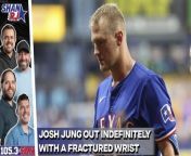 Rangers win in Tampa, but third baseman Josh Jung is out indefinitely with a fractured wrist. Some fans believe Jung was intentionally hit by the pitch which caused the injury. Shan, RJ, and Bobby discuss the pitcher&#39;s intent and whether Josh Jung has become injury-prone.