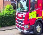 Crews tackle van fire in Peterborough street from fire works new