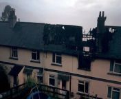 House fire in Looe from scarlett johansson film