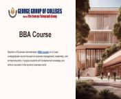 Discover Kolkata&#39;s leading BBA institutions offering exceptional education and career prospects. Apply now to unlock your potential and thrive in dynamic business environments. Don&#39;t miss the opportunity to join renowned colleges shaping tomorrow&#39;s business leaders. Enroll today for a brighter future. https://www.georgecollege.org/bba-course