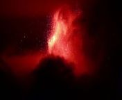 Italy&#39;s Mount Etna roared into action on Sunday (November 12) spewing lava and ash high over the Mediterranean island of Sicily. - REUTERS