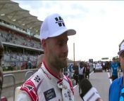 Shane van Gisbergen discusses the battle with Austin Hill in overtime of the Xfinity Series race at Circuit of The Americas.